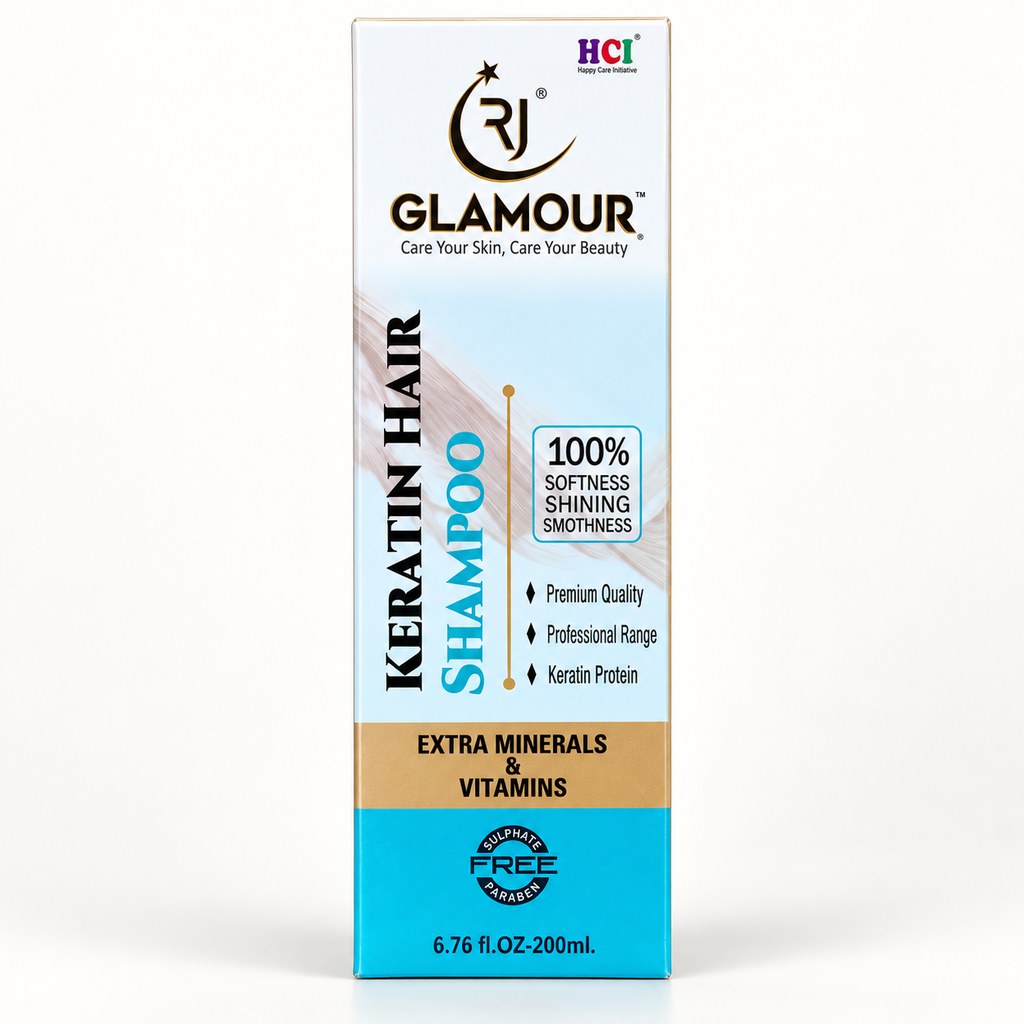 RJ Glamour Keratin Shampoo 200 ml